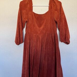 Elegant Rust Dress